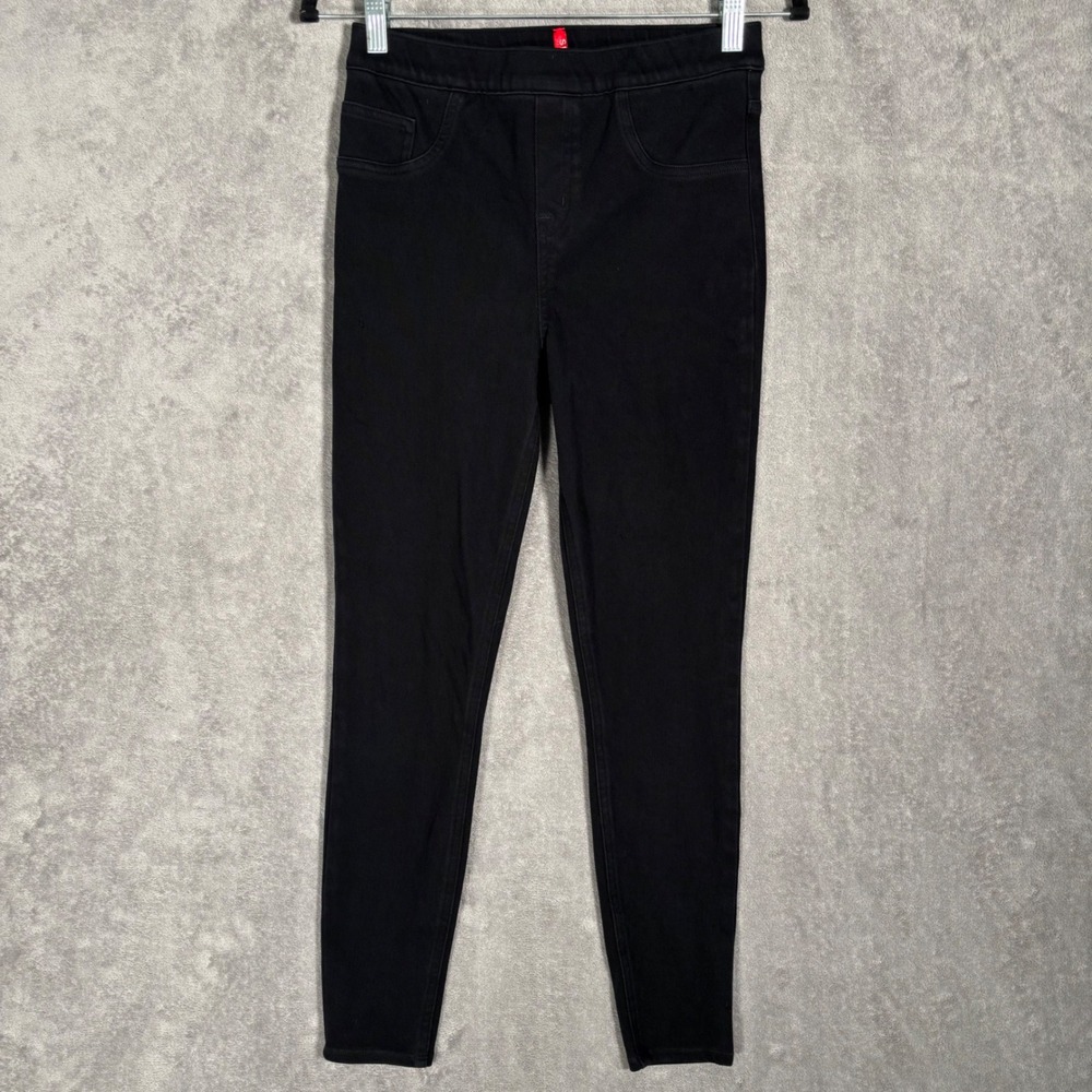 Spanx Black Jean-ish Ankle Leggings High Rise Pull On Slimming Small S/P Jegging